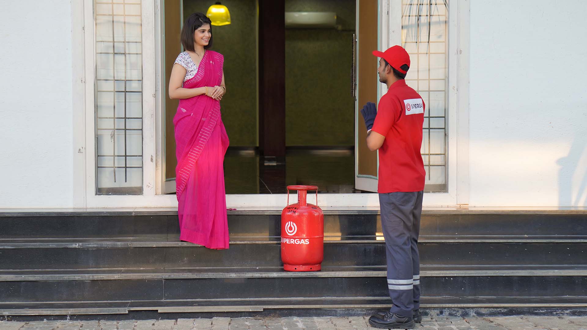LPG gas refill delivery for home